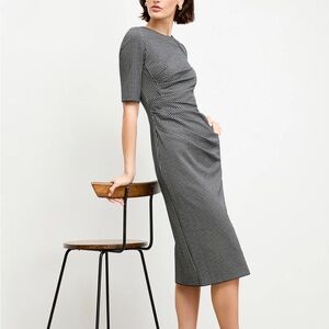 MM Lafluer The Ciela Dress - Stretch Houndstooth